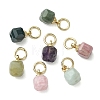 Natural Mixed Gemstone Pendants X-PALLOY-JF05297-02-2