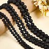 5 Strands Natural Lava Rock Round Beads Strands G-LT0001-02C-02-4
