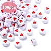 100Pcs Opaque Acrylic Beads MACR-YW0003-79A-2