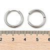 Tarnish Resistant 304 Stainless Steel Hoop Earrings EJEW-P177-P-08-4