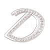 Brass Micro Pave Clear Cubic Zirconia Pendants CU-CBA8481-01P-D-2