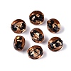 Handmade Silver Foil Glass Beads FOIL-N034-01H-1