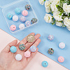 ARRICRAFT 20Pcs 5 Colors Acrylic Beads SACR-AR0001-17-3