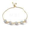 Natural Aquamarine Wrapped Bracelets BJEW-A122-10I-1