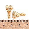 SHEGRACE Brass Micro Pave Cubic Zirconia Ice Pick Pinch Bails XGRQ5K291-828G-3