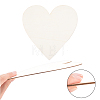 Unfinished Wood Heart Cutout Shape WOOD-WH0101-37C-4