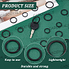 30Pcs 3 Styles Iron Split Key Rings KEYC-CY0001-03-6