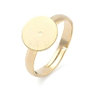 Adjustable Brass Pad Ring Settings KK-K414-10A-G-1