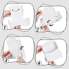 Corrugated Paper Mounted Brochure Stand Rack AJEW-WH0077-214-3