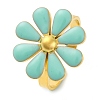 304 Stainless Steel Enamel Stud Rings for Women RJEW-U023-01G-01-2