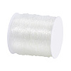 0.8mm Crystal Polyester Threads Transparent Jewelry Bracelet Beading Wire Cords EW-PH0001-0.8mm-02-9