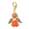 Angel Glass Pendant Decorations HJEW-JM01332-01-3