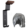 Wood & Carbon Alloy Motorcycle Helmet Rack ODIS-WH0007-96B-1