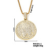 Fashionable Men's Palm Applause Pendant Necklace with Full Diamonds. OM7347-1-1