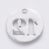 Non-Tarnish 304 Stainless Steel Pendants X-STAS-F233-12-P-2