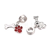 Alloy Enamel European Dangle Charms FIND-Q121-01B-P-2