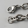 Titanium Steel Cable Chain Necklace for Men Women NJEW-TAC0007-09-2