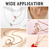PVD Vacuum Plating Classic Plain 304 Stainless Steel Mens Womens Cable Chain Necklaces STAS-UN0017-38RG-B-6