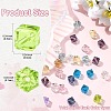 50Pcs 10 Colors Glass K9 Glass GLAA-YW0005-54-2