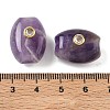 Natural Amethyst European Beads GG-CBA105B-02B-G-3