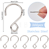 300Pcs Stainless Steel Hook STAS-SP0001-83P-2