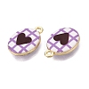 Valentine's Day Printed Alloy Pendants PALLOY-SZC0008-05G-2