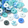 Handmade Polymer Clay Beads Strands CLAY-R089-8mm-T02A-2