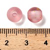 Frosted Transparent Acrylic Beads OACR-F013-13C-3