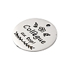 Anti-Tarnish 201 Stainless Steel Pendants STAS-R002-01P-15-2