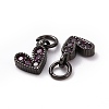 Brass Micro Pave Cubic Zirconia Charms RB-I078-66B-01-NR-3