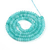 Dyed Natural White Jade Beads Strands X-G-T139-57A-06-2