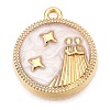 Alloy Enamel Pendants ENAM-T021-03D-1