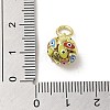 Brass Enamel Charms KK-E092-12G-05-3