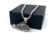Vintage Punk Style Men's 304 Stainless Steel Fishbone Pendant Necklaces MU8602-3