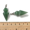 Natural Green Aventurine Pointed Pendants G-F766-08AS-02-3