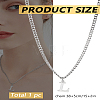 1Pc 304 Stainless Steel Letter Pendant Necklaces NJEW-LP0001-33L-P-2