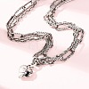 Women's 304 Stainless Steel Necklaces NJEW-C115-12AS-2