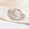 Brass Finger Rings for Women RJEW-K261-07B-P-2