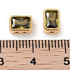 Brass Micro Pave Cubic Zirconia Beads KK-C051-48G-03-3