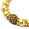 Glass Imitation Pearl Beaded Bracelets for Women BJEW-JB10034-05-3
