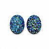 Electroplate Druzy Resin Cabochons CRES-T012-08B-4