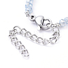 Electroplate Glass Beaded Necklaces NJEW-JN02793-07-3