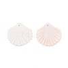 Natural Freshwater Shell Carved Pendants SSHEL-N040-02-2
