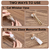 4Pcs Glass Cork Wishing Bottles AJEW-DR00051-4