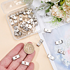 40Pcs Iron Bolo Tie Slides Clasp Accessories FIND-CL0002-29-3