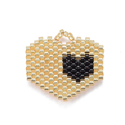 MIYUKI & TOHO Handmade Japanese Seed Beads Pendants SEED-A029-EC01-1