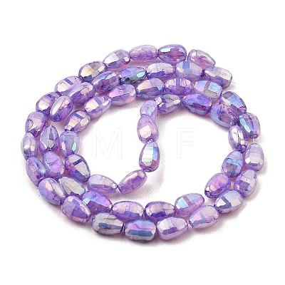 Imitation Jade Glass Beads Strands GLAA-P058-06A-08-1