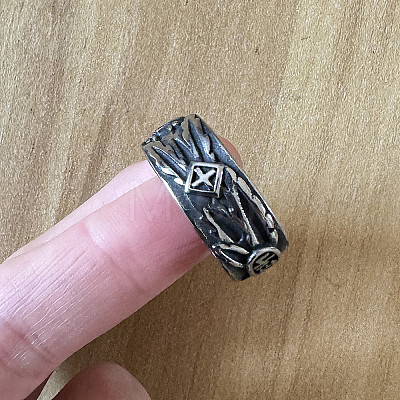 304 Stainless Steel Finger Rings for Men FS-WG30DC8-04-1
