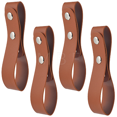 4Pcs Imitation Leather Belt Bullwhip Holder AJEW-GF0014-46-1
