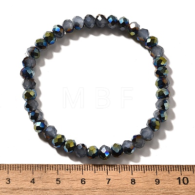 Electroplate Glass Beads Stretch Bracelets BJEW-JB04021-1